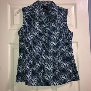 Elementz Womens Large Sleeveless Button down top